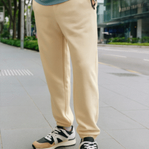 Men Brown Oversized Warm Joggers